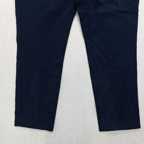 Mario Serrani Italy Dress Pants Women's Size 10 Dark Blue Faux Pockets Cropped - Picture 3 of 16